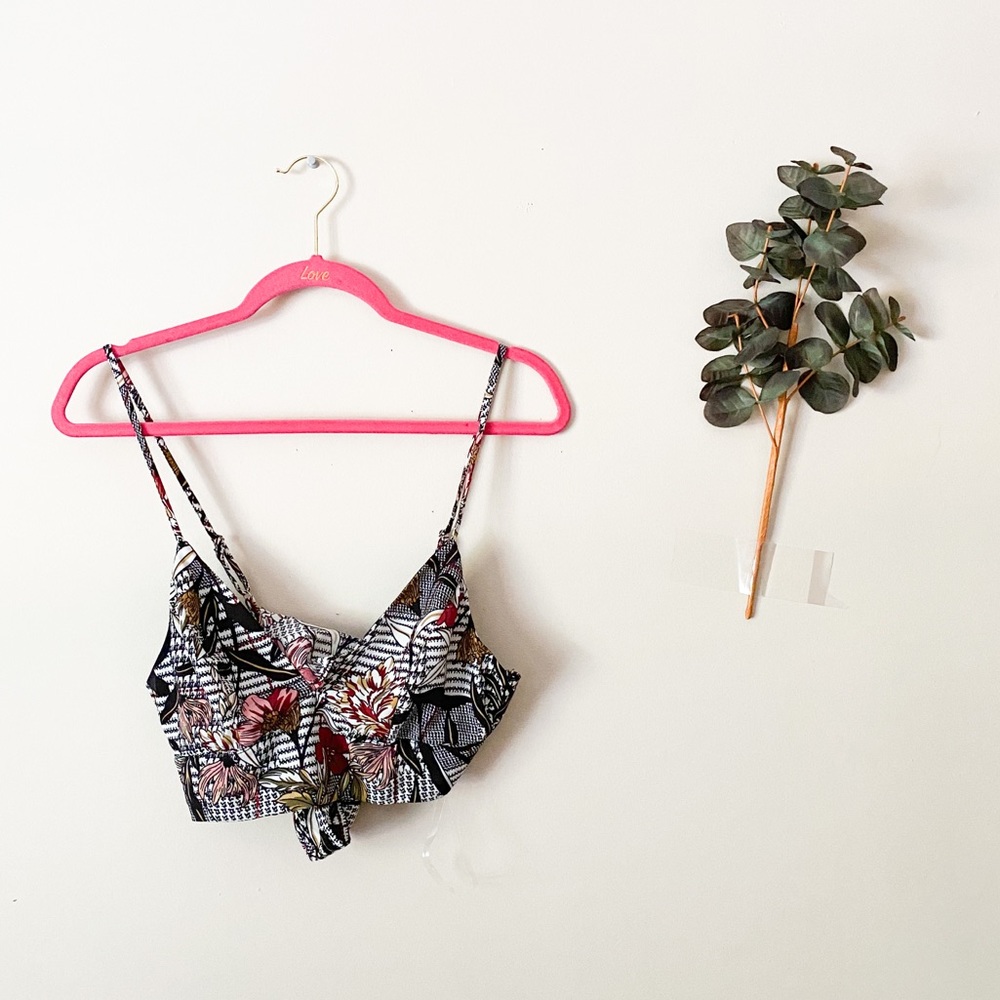 Fashion Nova Floral Pattern Bralette Top Small